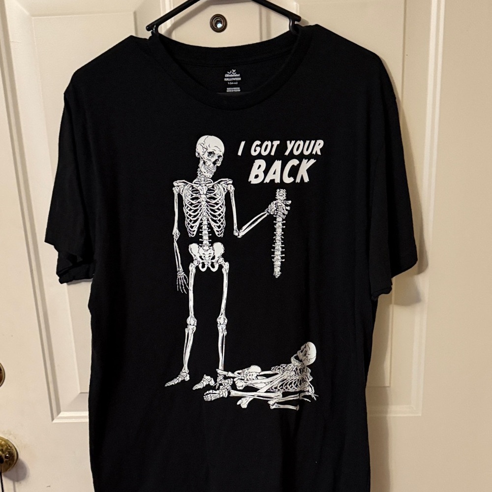 Black Graphic Skeleton T-Shirt
